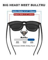 Clearance - 6-1/4" XXL Sunglasses For Big Heads And Wide Faces